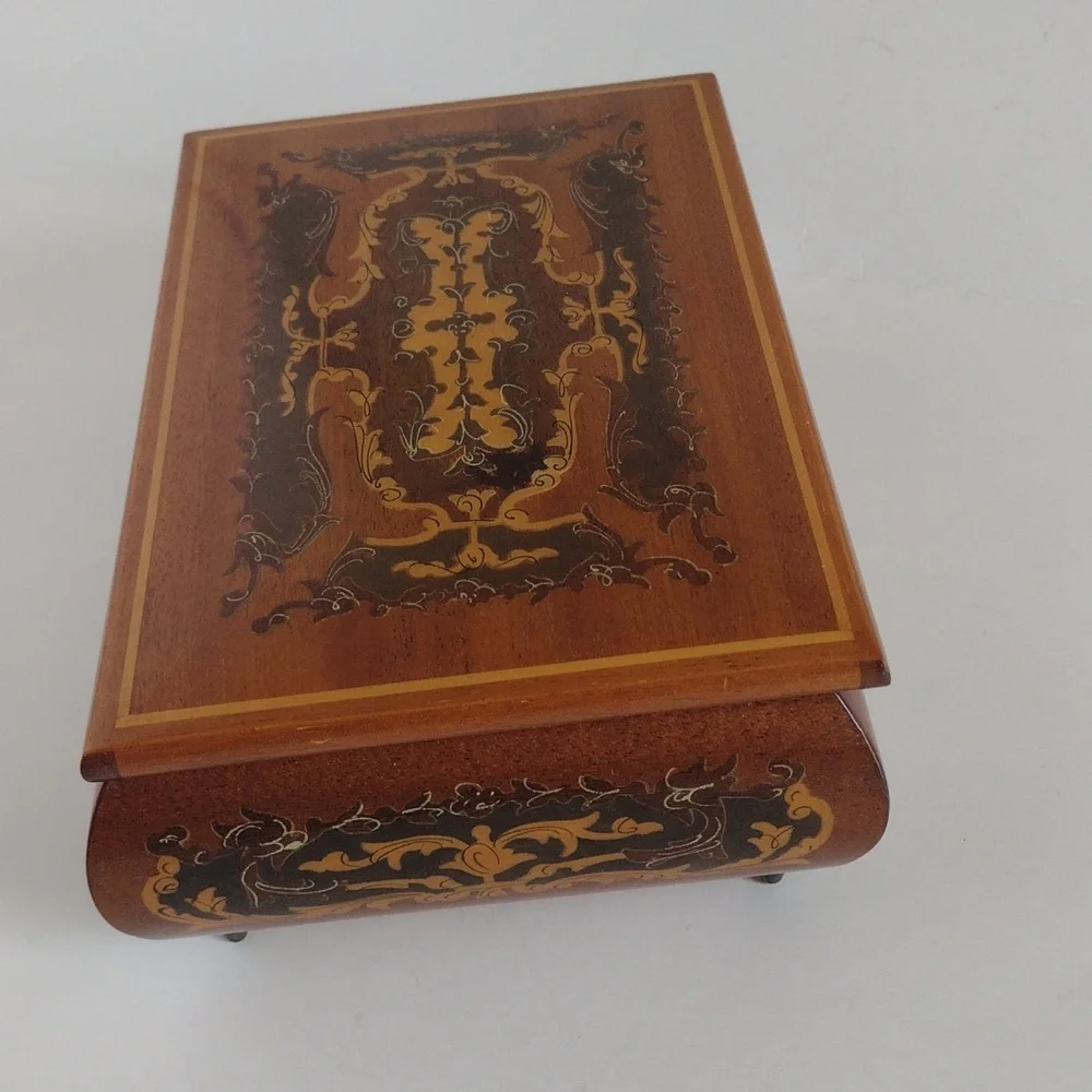 Musical Wooden Jewelry Box from Venice